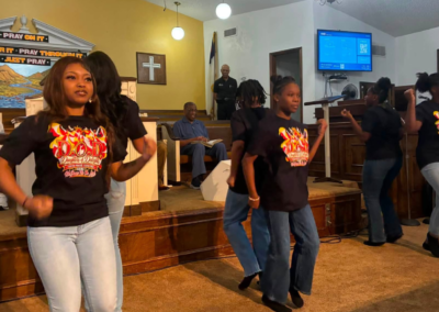 Daughters of Delight dance ministry members ministering through dance